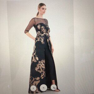 Navy Blue and Gold Dress/Pants